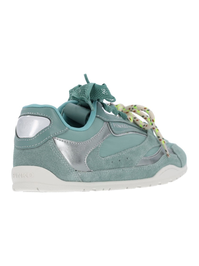 Pinko Blue Yulia 01 Calf Leather Sneakers