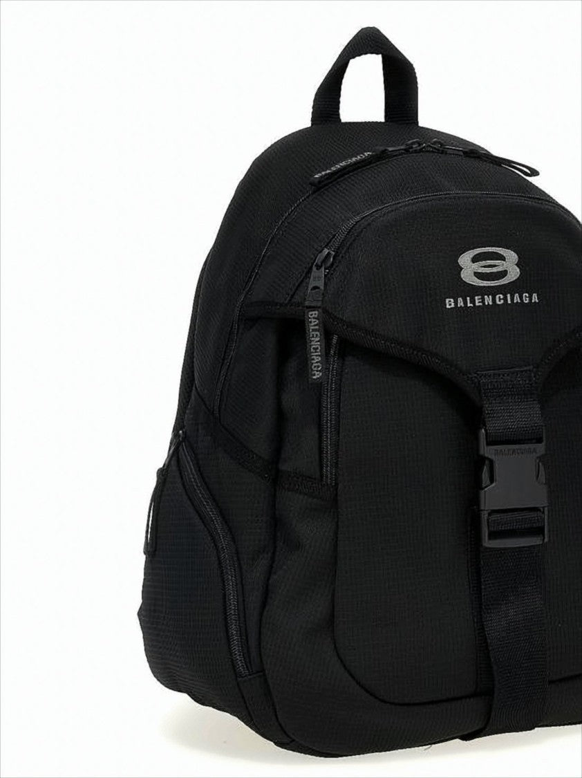Balenciaga Structured Nylon Backpack With Buckle Closure