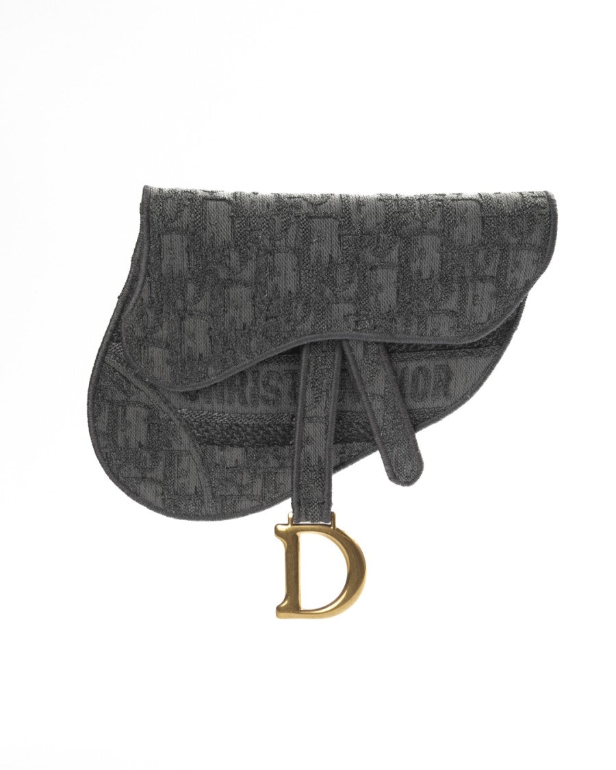 Dior Grey Oblique Saddle Small Belt Bag