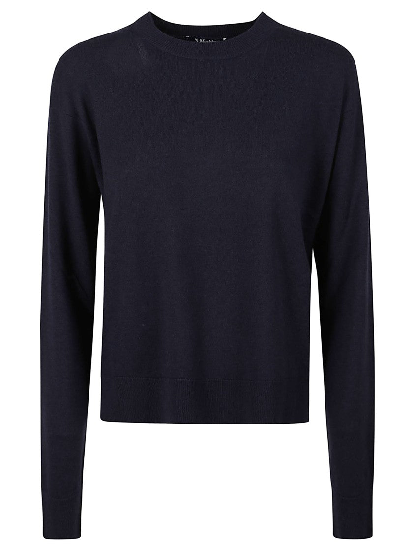 Max Mara Cropped Crew Neck Sweater