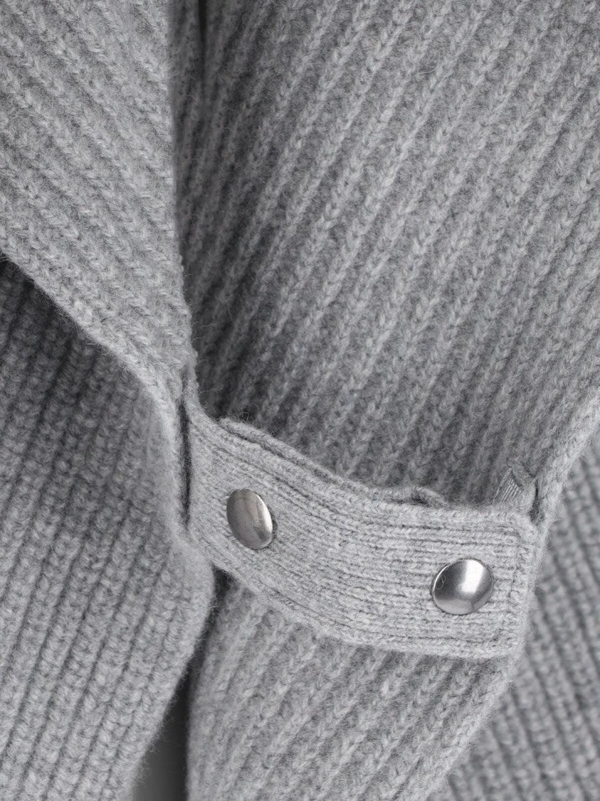 Stella Mccartney Wool And Cashmere Cape – Grey