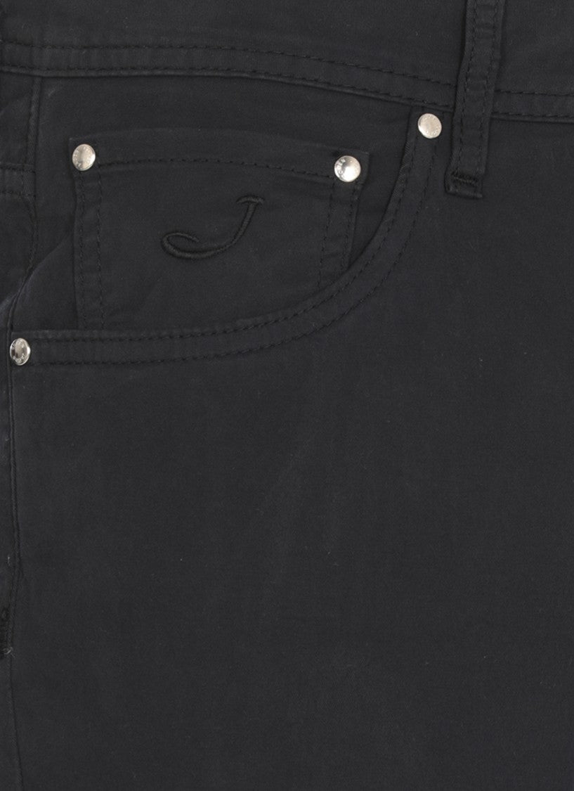 Jacob Cohen Blue Cotton Nick Pants