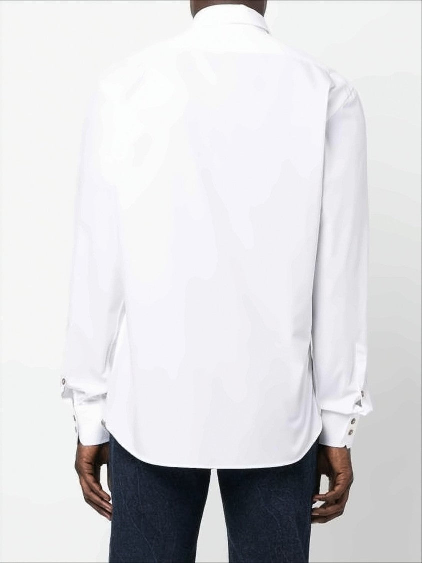Vivienne Westwood Long-Sleeve White Cotton Shirt With Crisp Collar