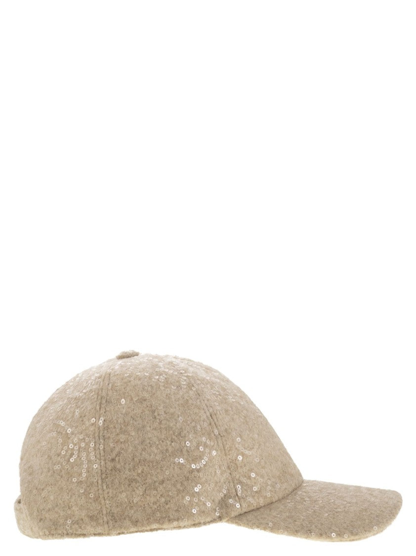 Peserico Sequinned Baseball Cap