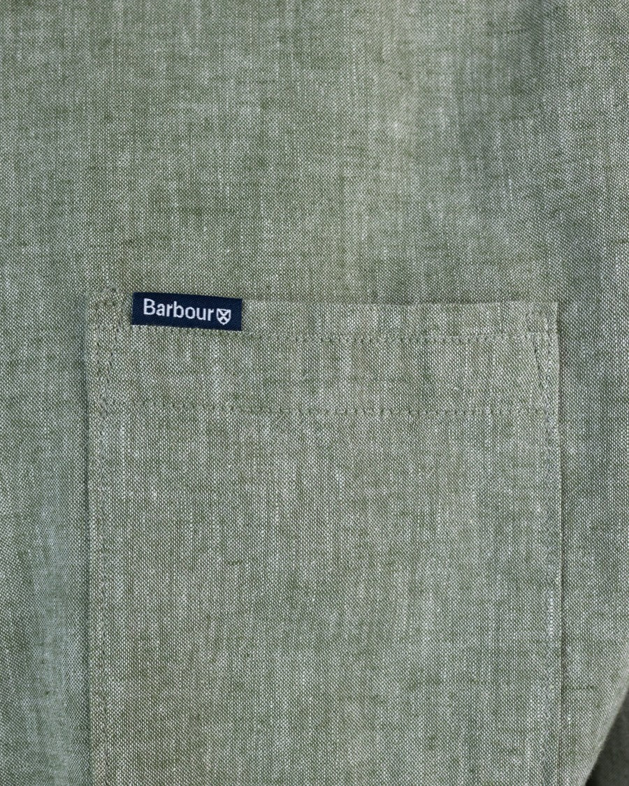Barbour Button-Down Linen Blend Shirt