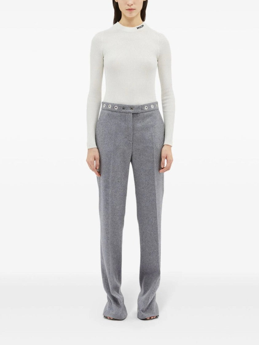 Msgm Eyelet-Detail Tailored Trousers