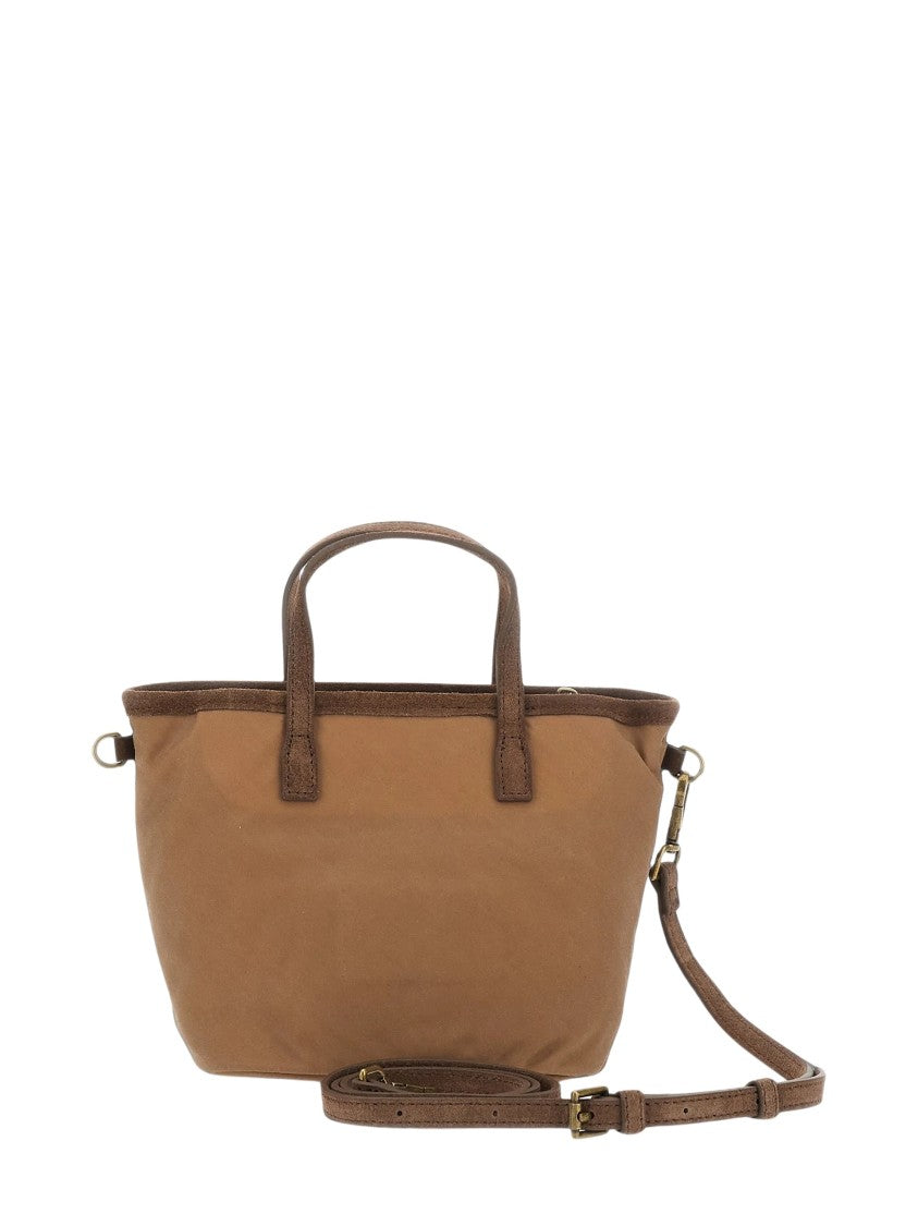 Mc2 Saint Barth Mini City Tote Bag With Textured Logo Detail
