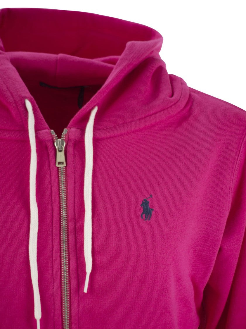 Polo Ralph Lauren Hooded Fleece Zip-Up With Embroidered Logo