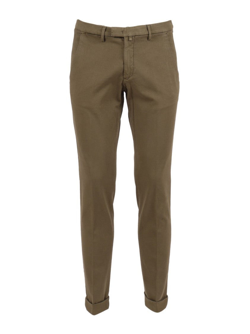 Briglia Tailored Black Formal Pants With Side Pockets