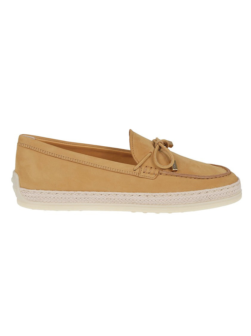 Tod's Moccasin-Style Flat Shoes In Soft Nubuck