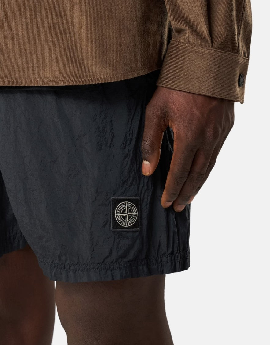 Stone Island Nylon Metal Logo Swim Shorts