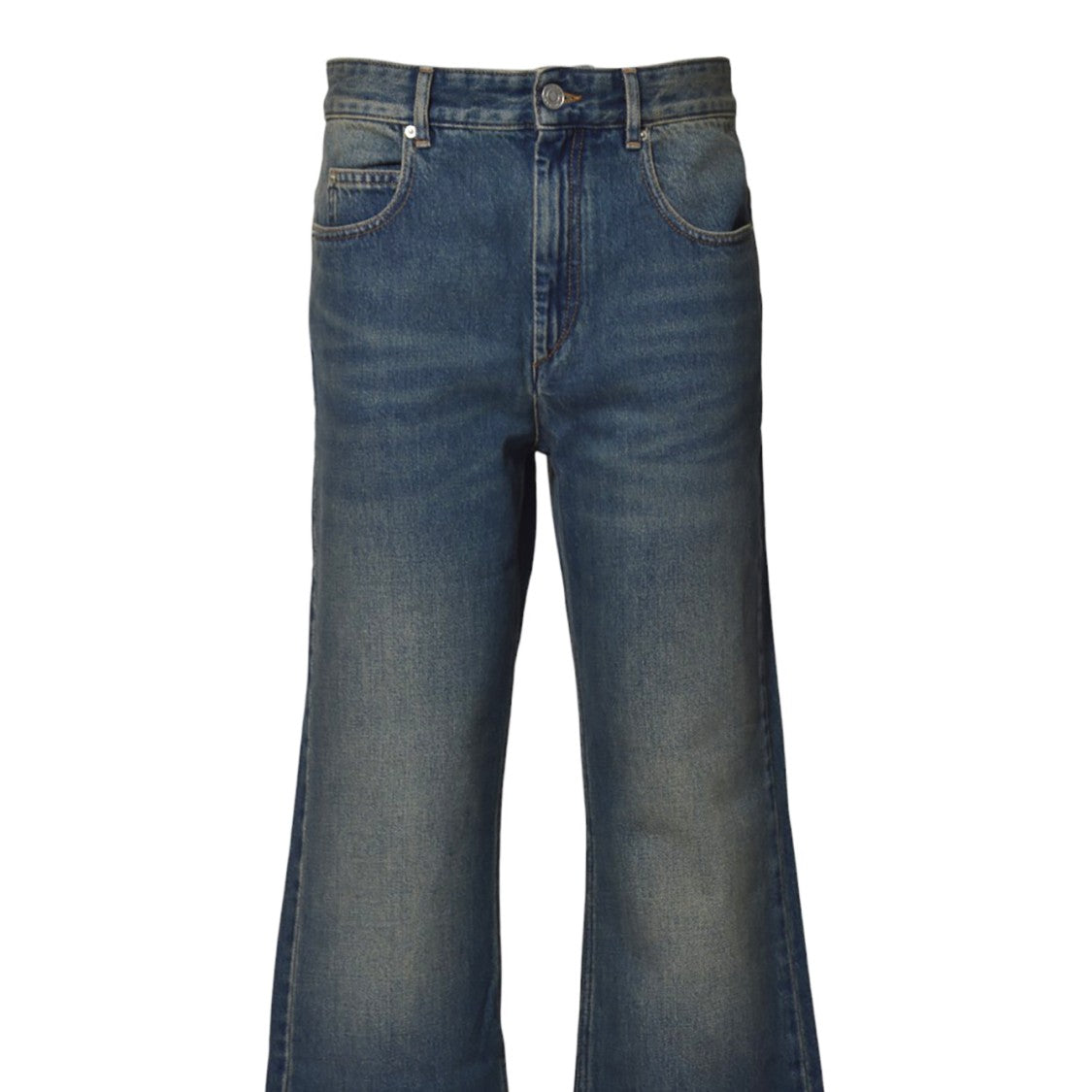 Isabel Marant Belvira Bootcut Jeans In Blue Denim