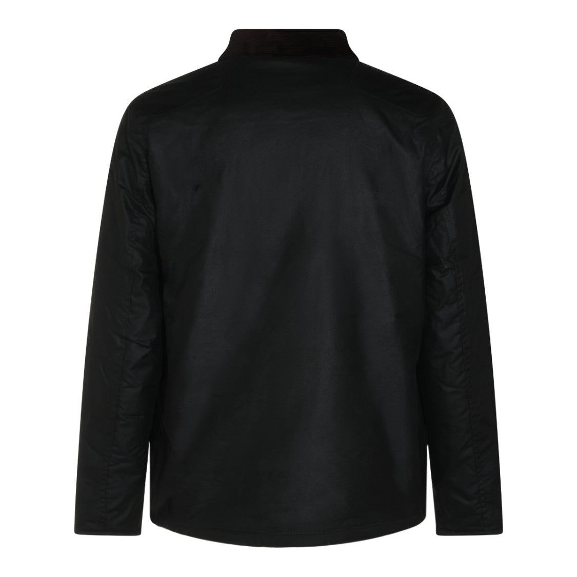 Barbour Black Structured Corduroy-Detail Jacket