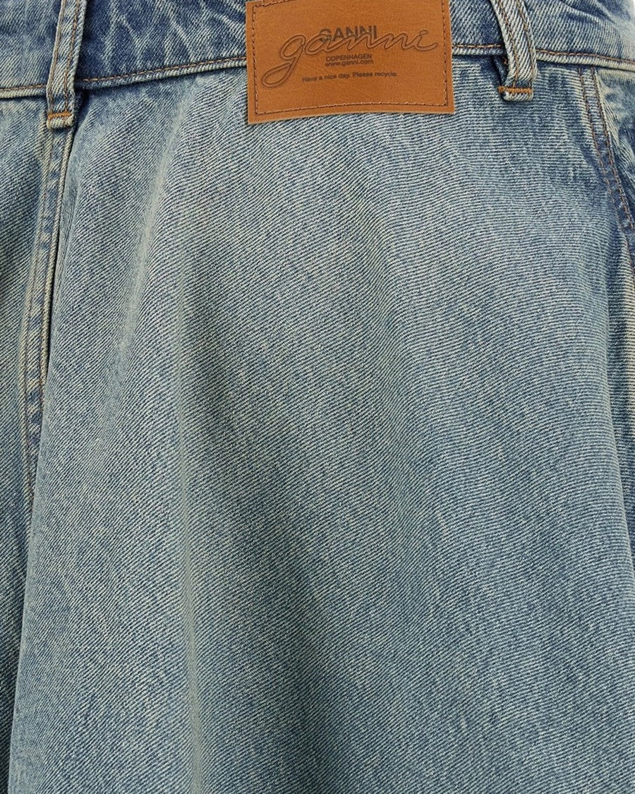 Ganni Mid Blue Vintage Denim Skirt