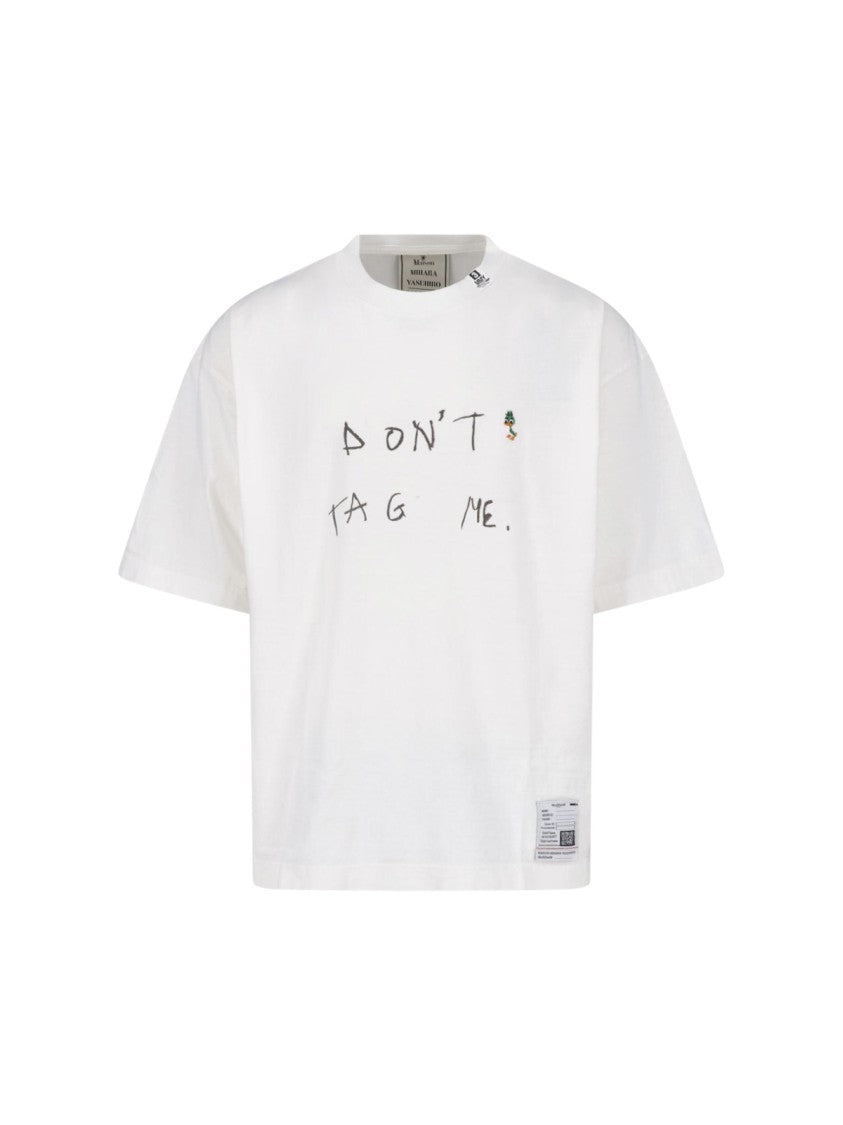 Maison Mihara Yasuhiro White Printed Cotton T-Shirt