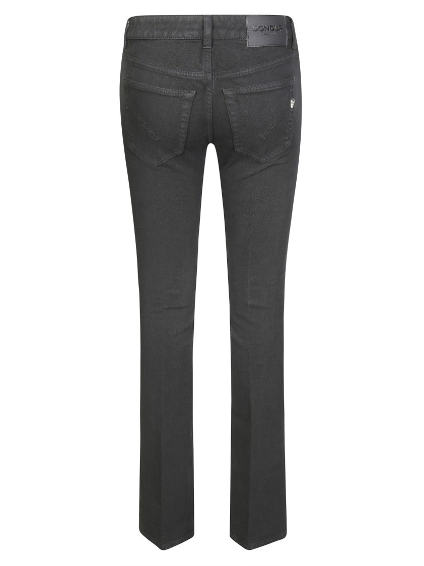Dondup High-Waisted Wide-Leg Pants With Concealed Fastening