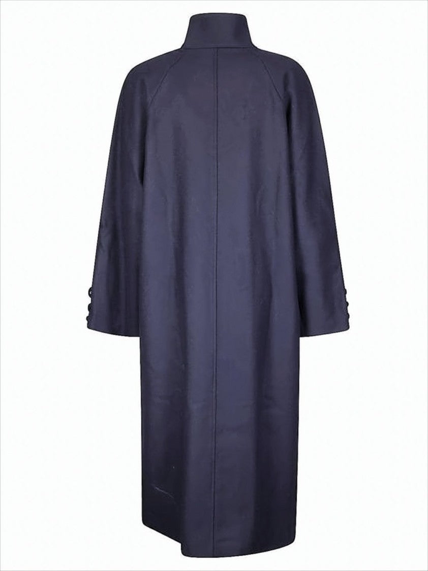 Paloma Wool Knee-Length Structured Coat With High Collar
