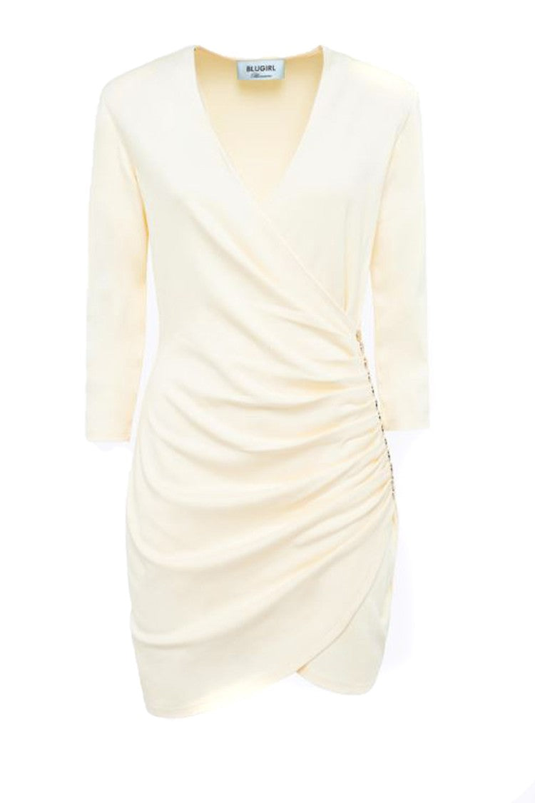 Blugirl Wrap Dress With Deep V-Neckline