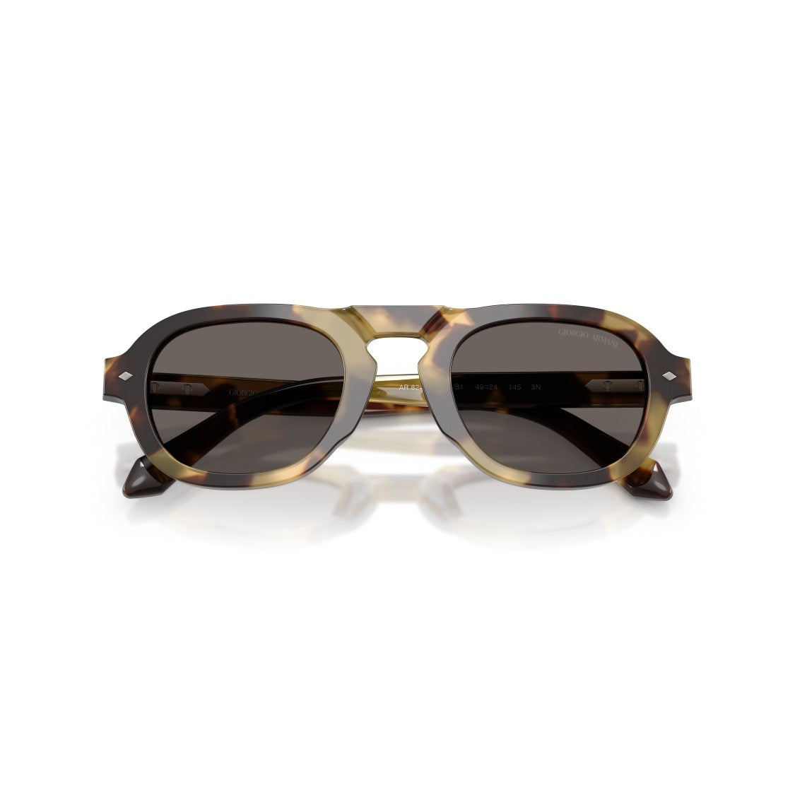 Giorgio Armani 0Ar8244 Bold Tortoiseshell Acetate Sunglasses With Dark Lenses