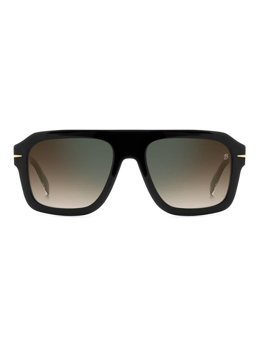 David Beckham Oversized Square Frame Sunglasses With Gradient Lenses