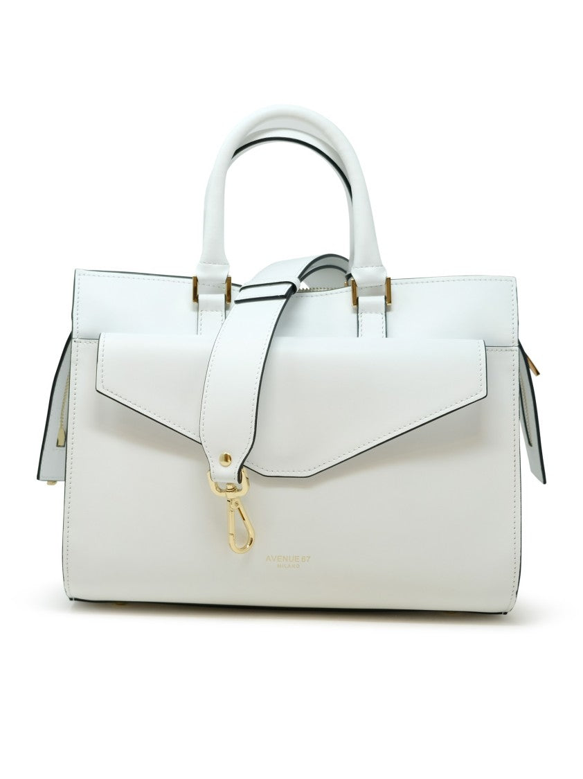 Avenue 67 Thea White Leather Bag