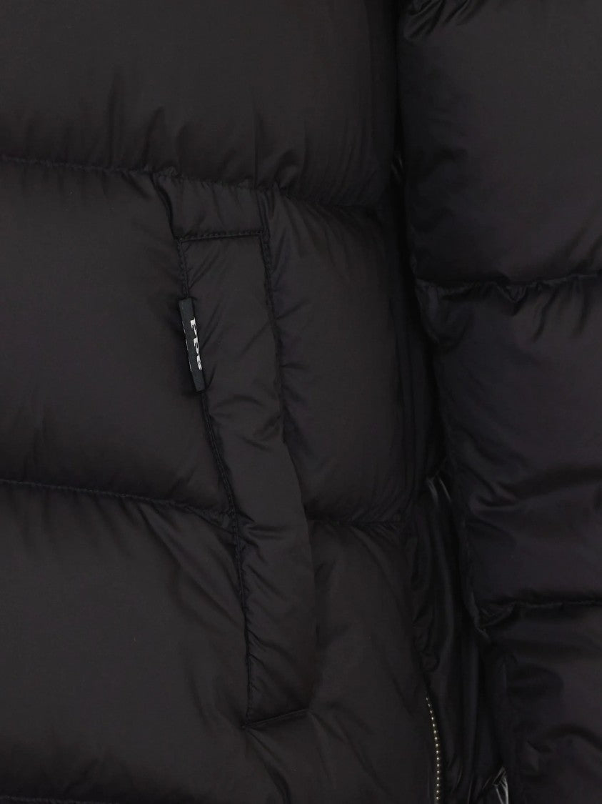 Add Cocoon Silhouette Puffer Jacket With Quilted Design And Utility Details