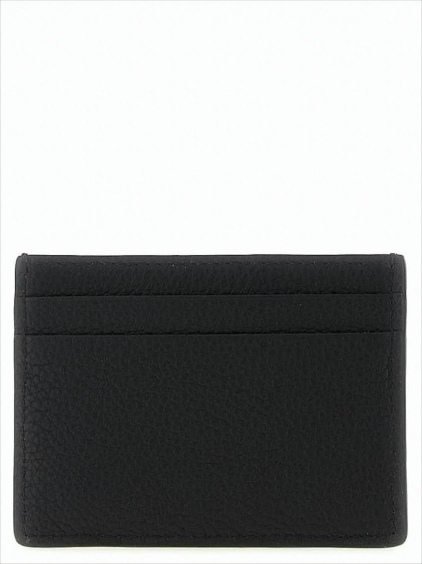Burberry Textured Calf Leather Card Wallet