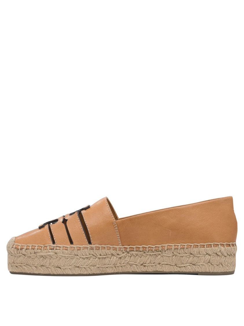 Tory Burch Beige Espadrilles With Woven Jute Sole