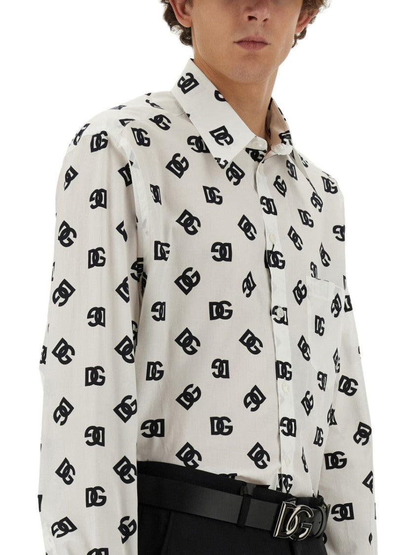 Dolce & Gabbana Dg Logo Shirt All Over