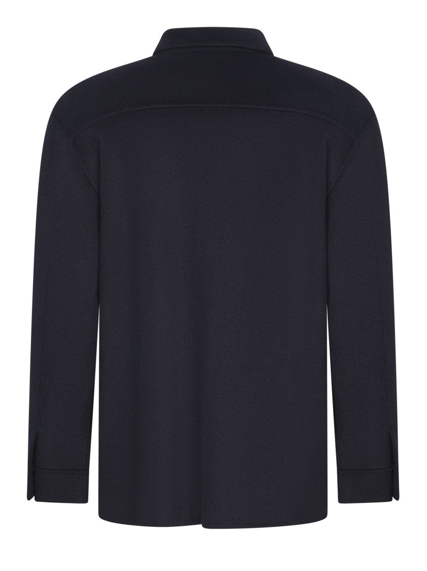 Low Brand Smart Blue Jacket With Double-Slider Zip