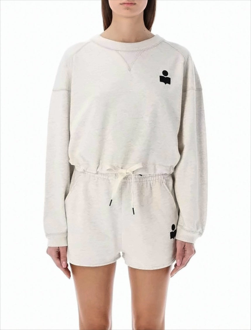 Isabel Marant Relaxed Fit Long-Sleeve Sweatshirt With Subtle Drawstring