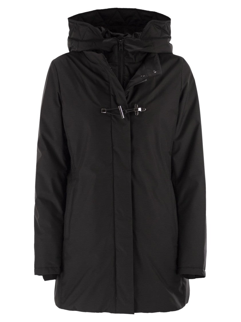 Fay Technical Gabardine Toggle Coat