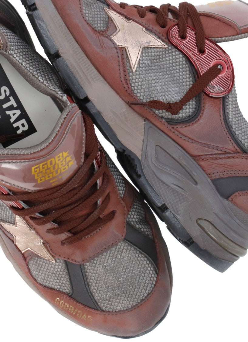 Golden Goose Bordeaux Running Dad Sneakers