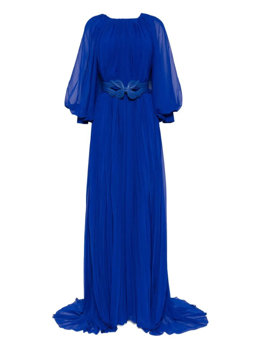 Saiid Kobeisy Pleated Long Dress