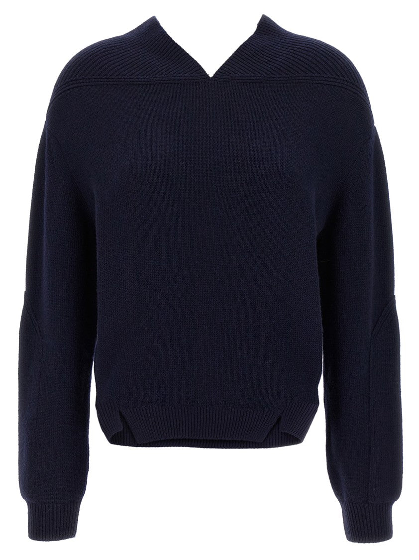 Victoria Beckham V-Neck Yoke Detail' Sweater