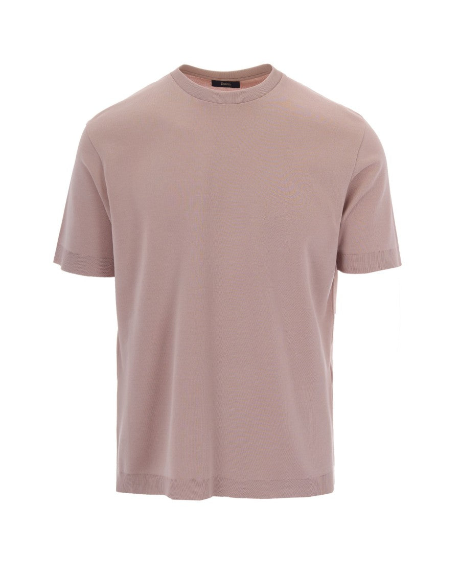 Herno Powder-Color Knit Effect T-Shirt