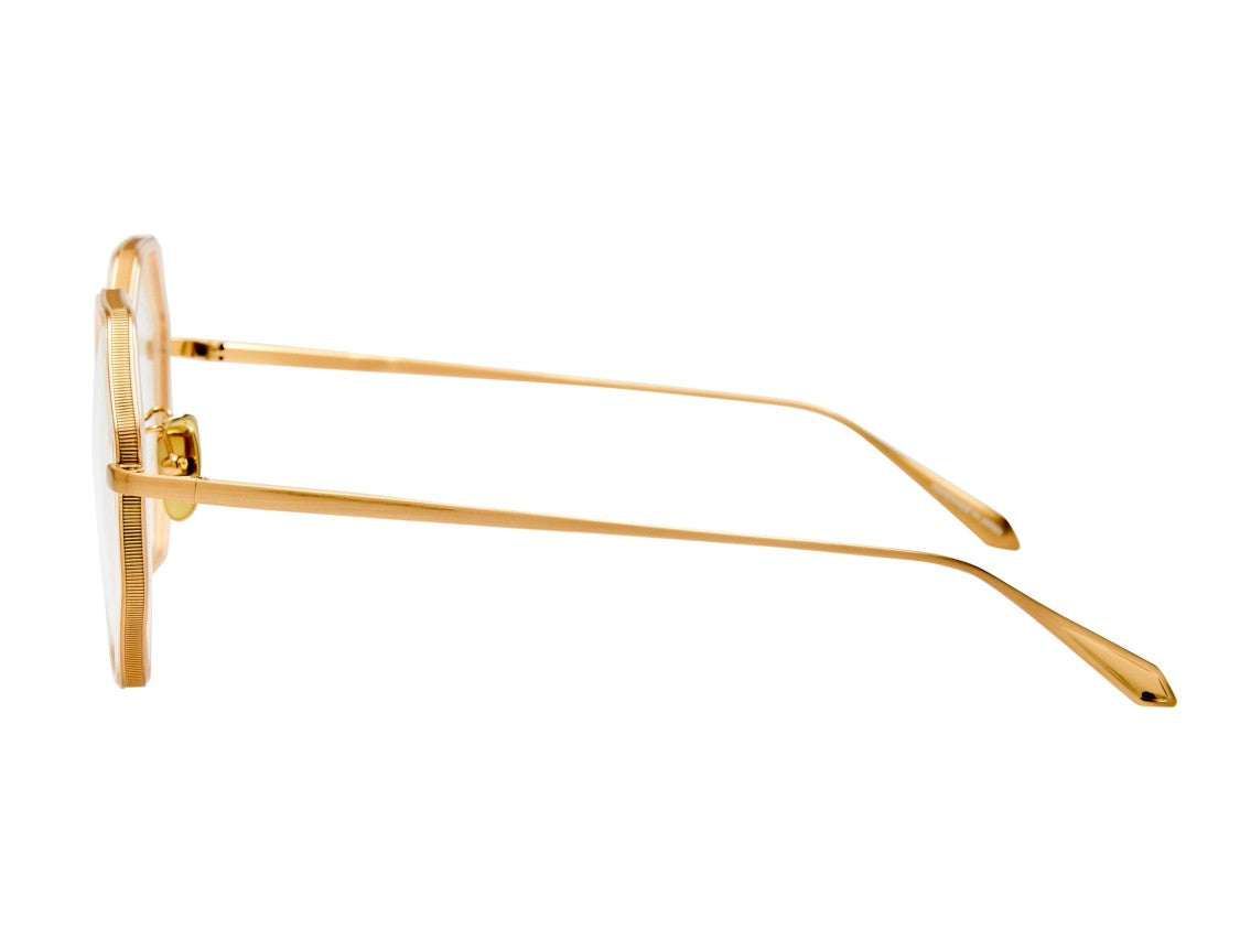 Linda Farrow Gold Lfl1709 Geometric Octagonal Eyeglasses