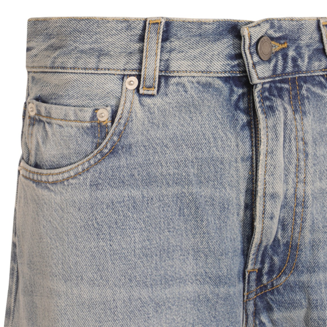 Haikure High-Waisted Light-Wash Denim Jeans