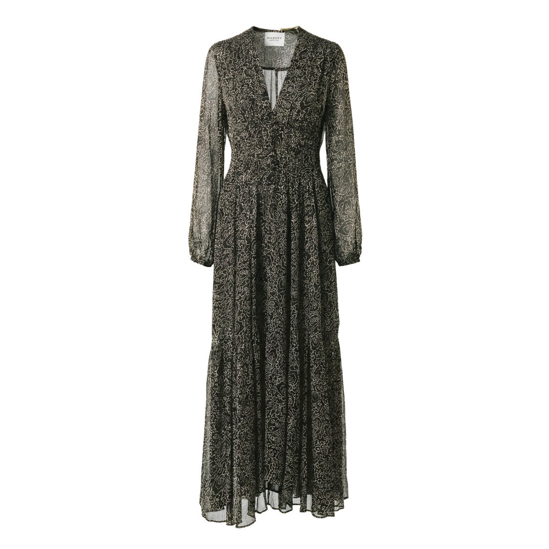 Isabel Marant Briane Printed Chiffon Maxi Dress