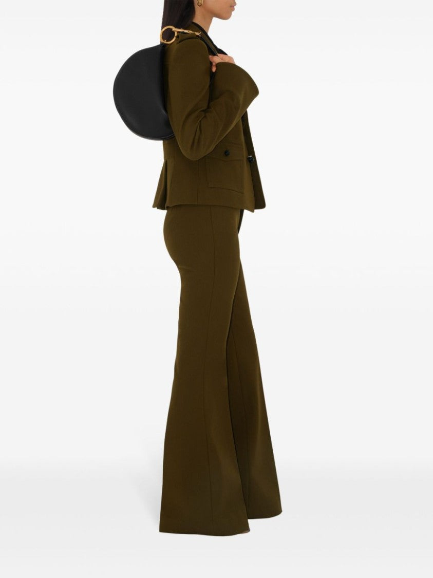 Burberry Crescent-Shaped Black Bag With Gold-Tone Hardware