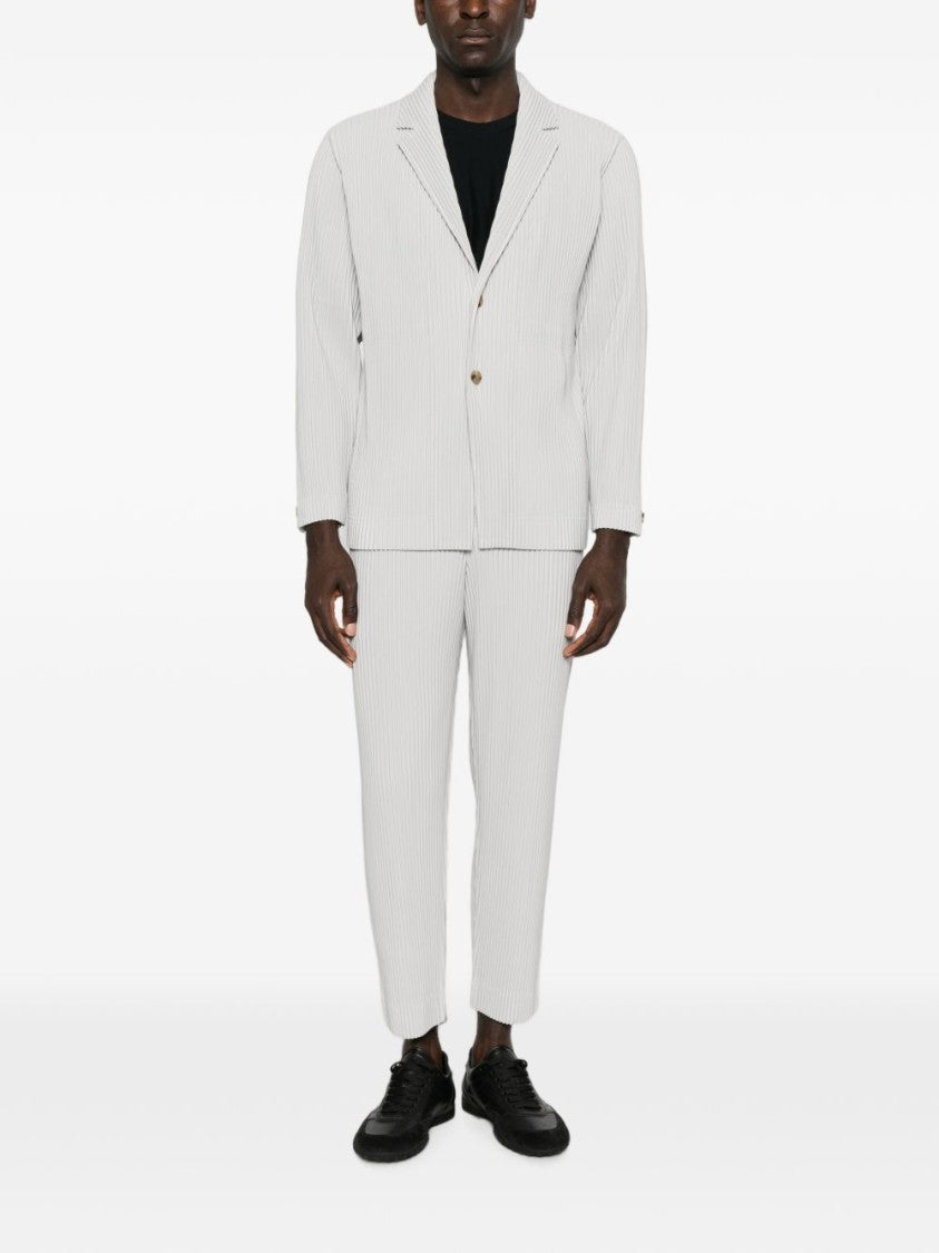 Homme Plissé Issey Miyake Pleated Cropped Relaxed Fit Cropped Pants