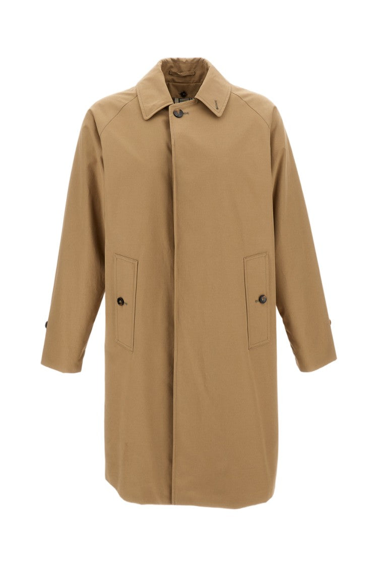L'impermeabile Water-Repellent Trench Coat With Detachable Lining And Adjustable Cuffs