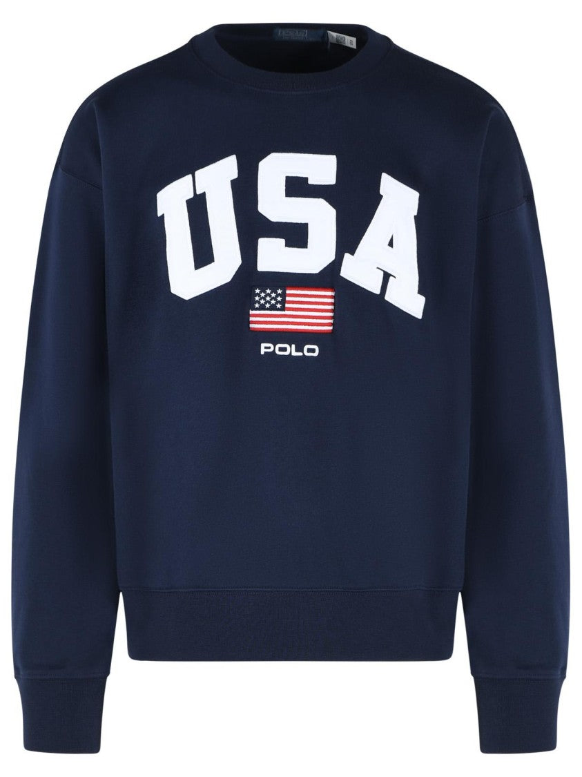 Polo Ralph Lauren Navy Cotton Blend Sweater