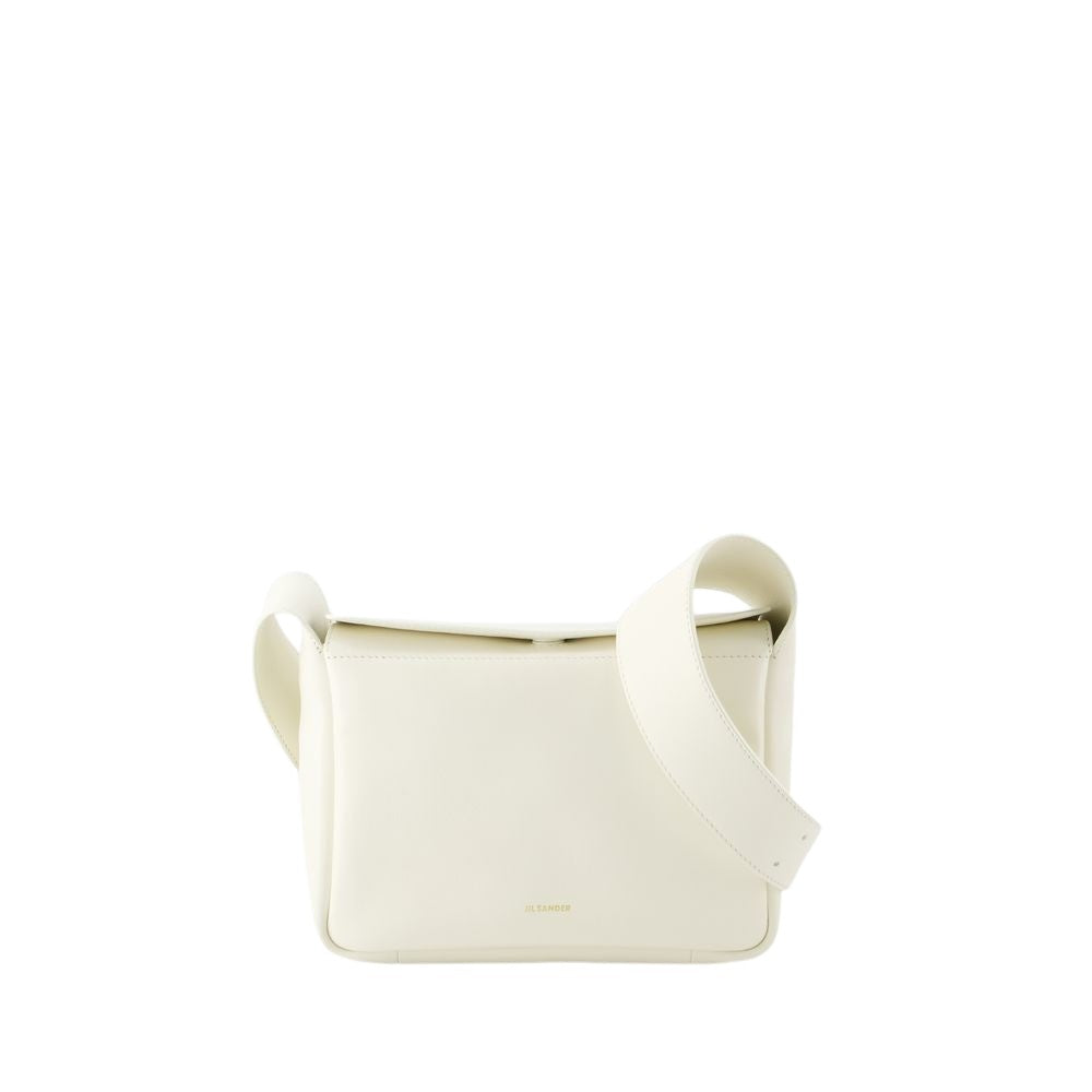 Jil Sander Flap Messenger Xs Crossbody - Leather - Beige