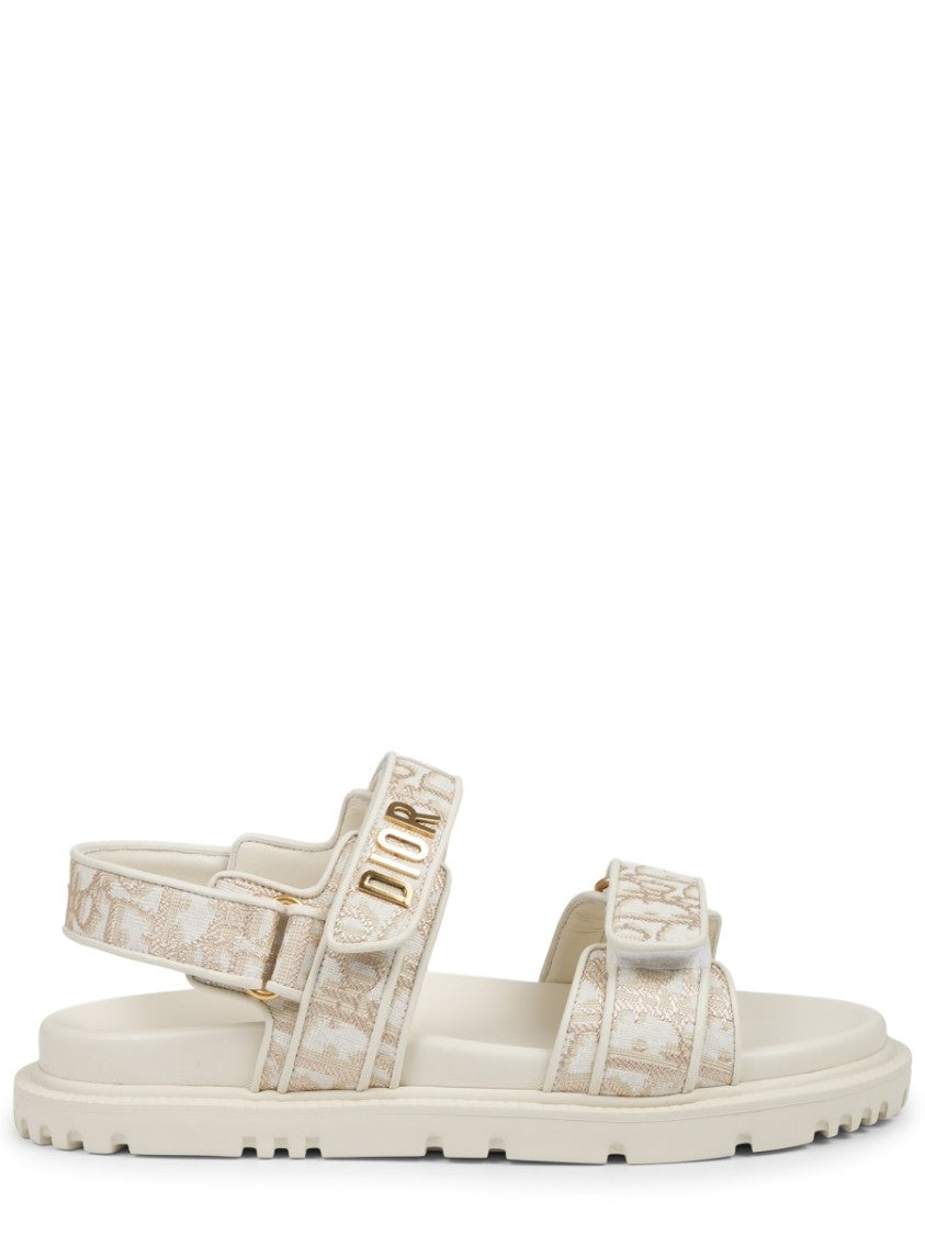 Dior Monogram Canvas Slide Sandals