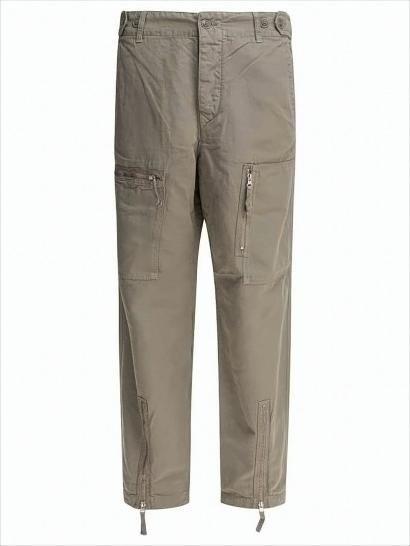 C.P. Company Relaxed Fit Straight Pants With Zippered Pockets