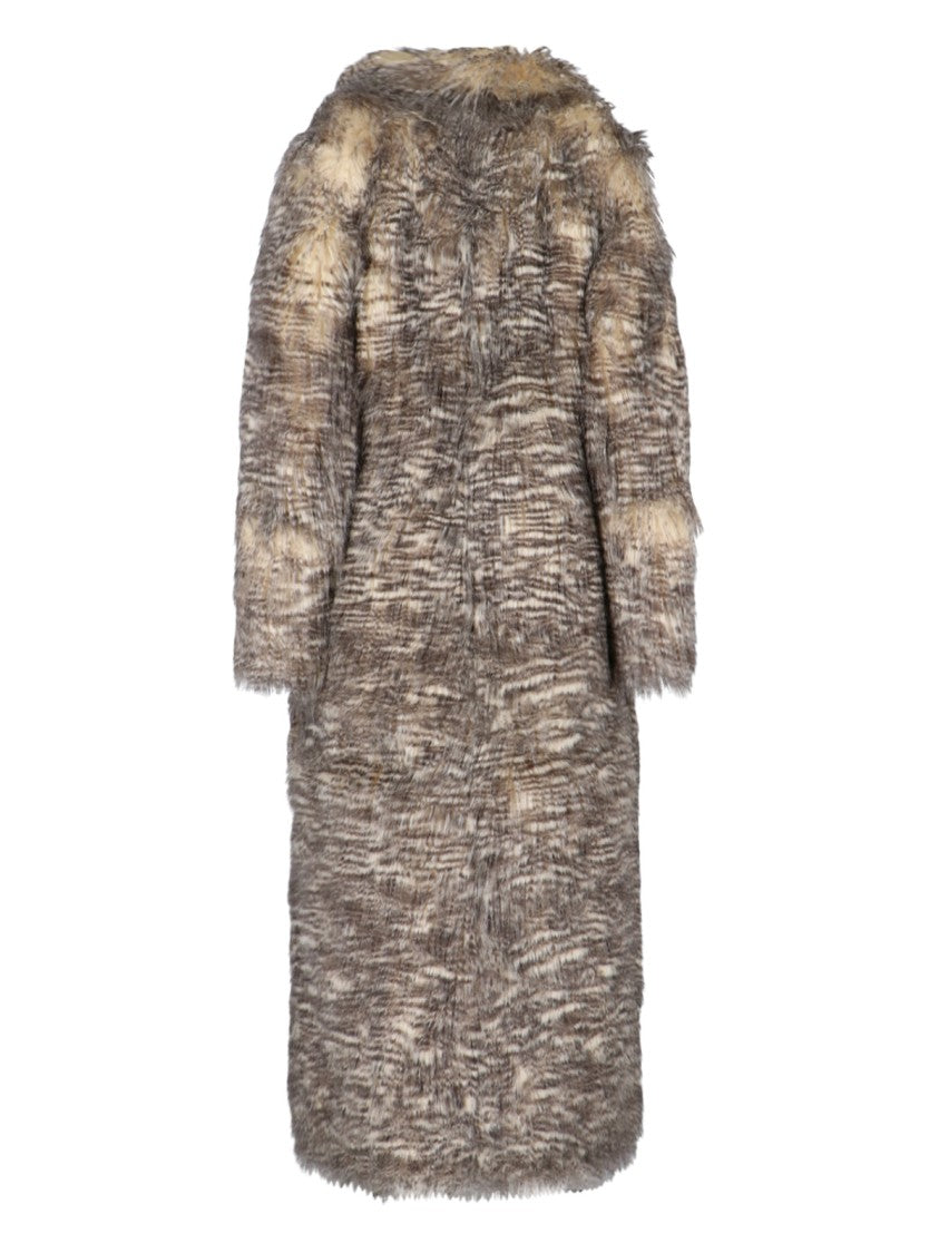 Entire Studios Single-Breasted Faux Fur Coat
