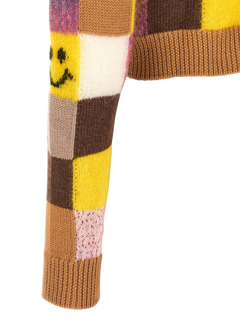 Moschino 'Smiley® E ' Teddy Bear' Cardigan