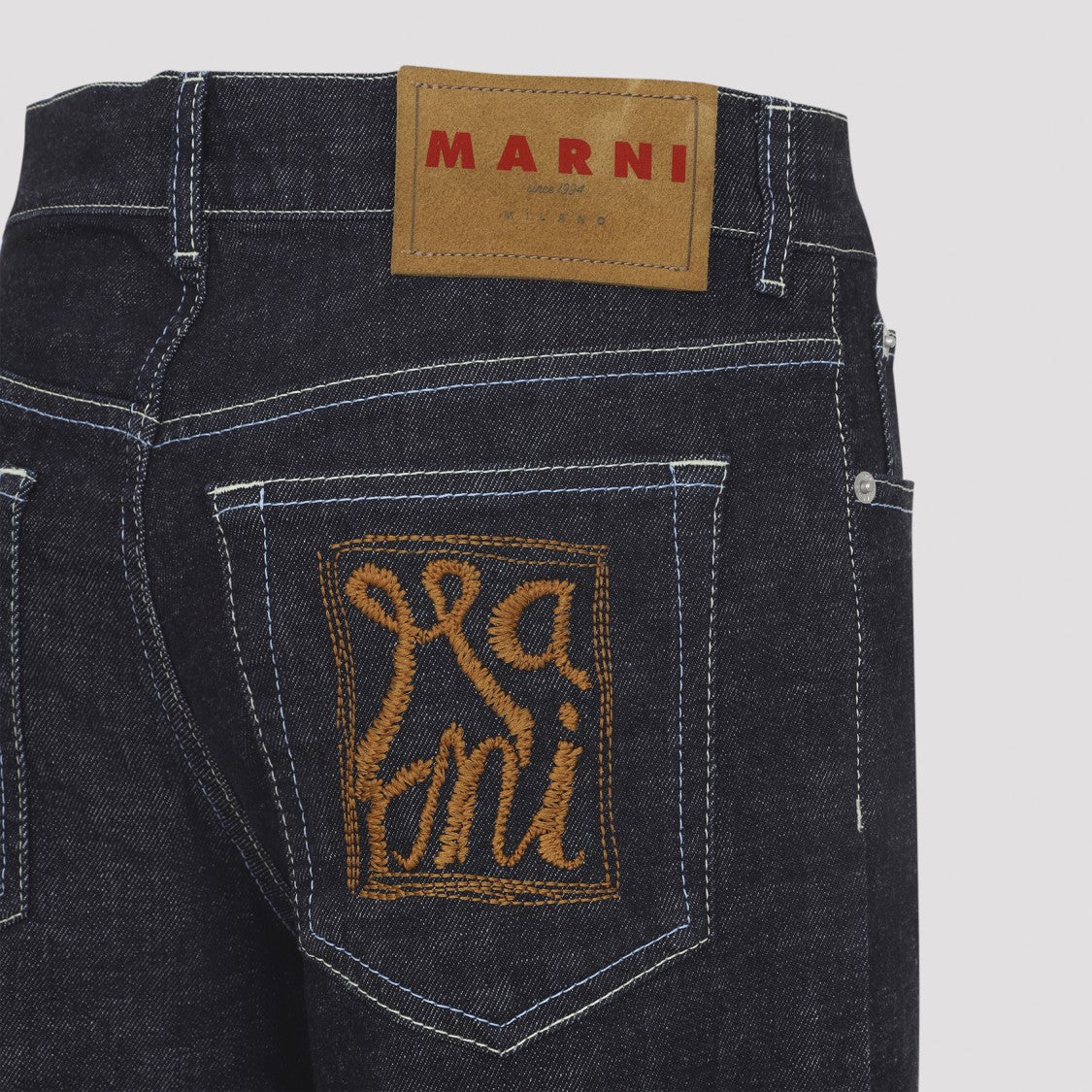 Marni 5-Pocket Blue Cotton Jeans