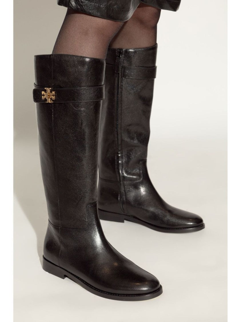 Tory Burch Polished Caprine Leather Knee-High Boots